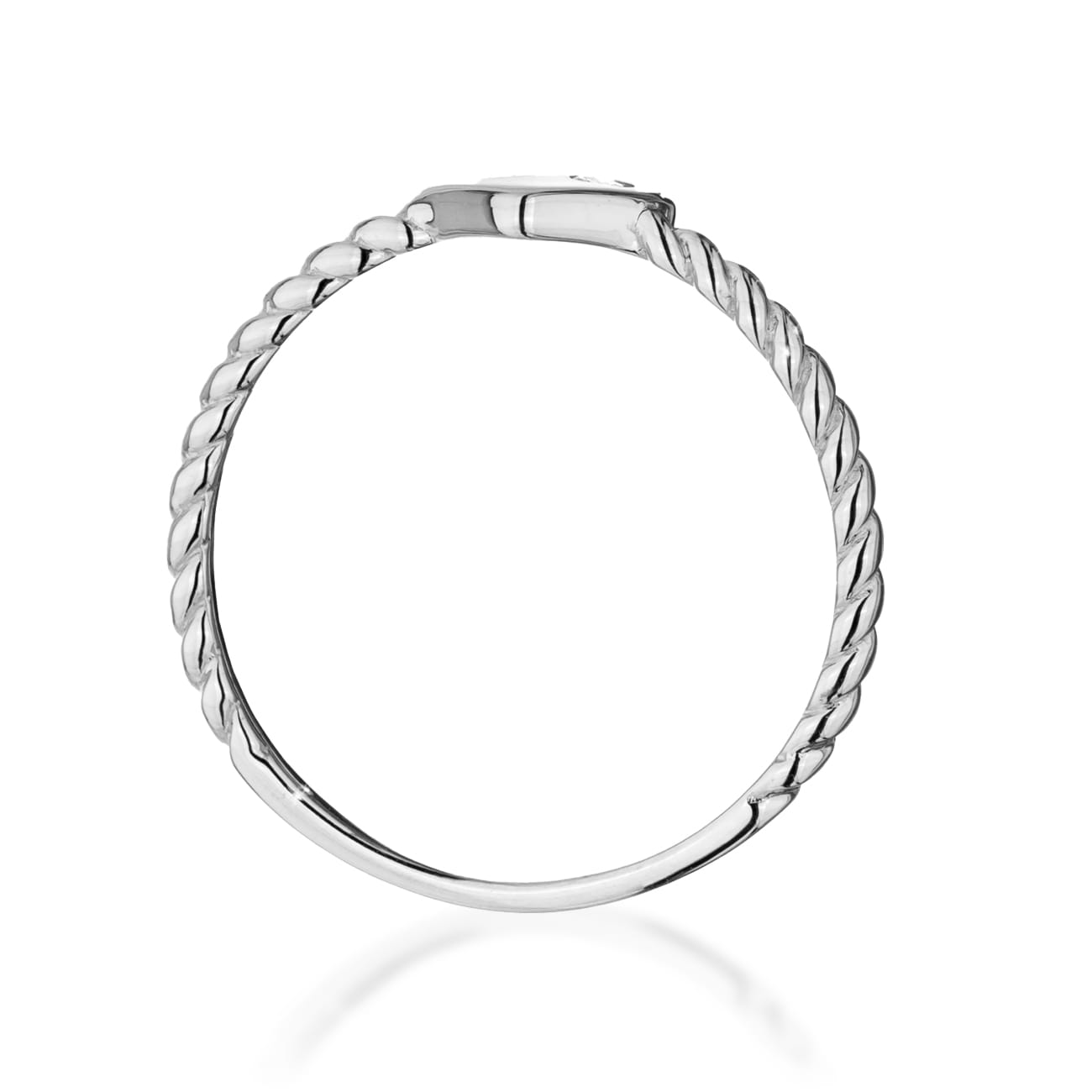 Prsteň W0610 Diamant 0,03ct biele zlato Au 585/1000 - 2