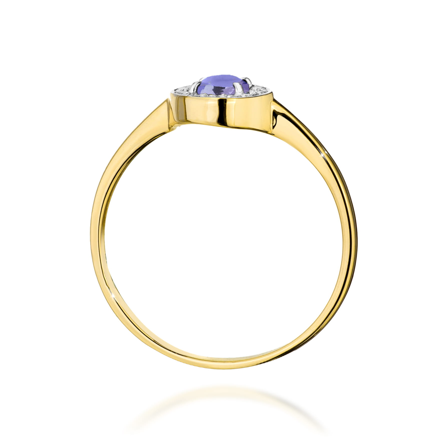 Prsteň W0616 Tanzanite 0,35ct žlté zlato Au 585/1000 - 2