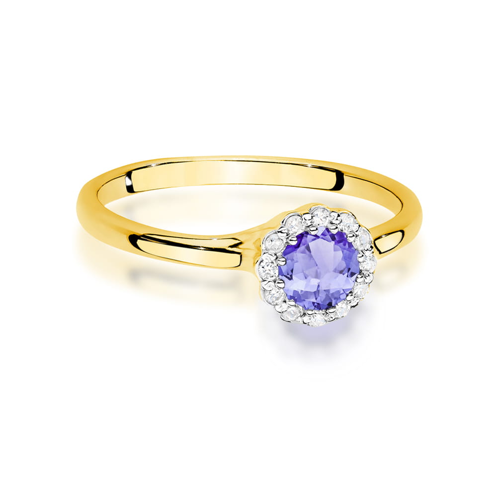 Prsteň W0622 Tanzanite 0,50ct žlté zlato Au 585/1000 - 1