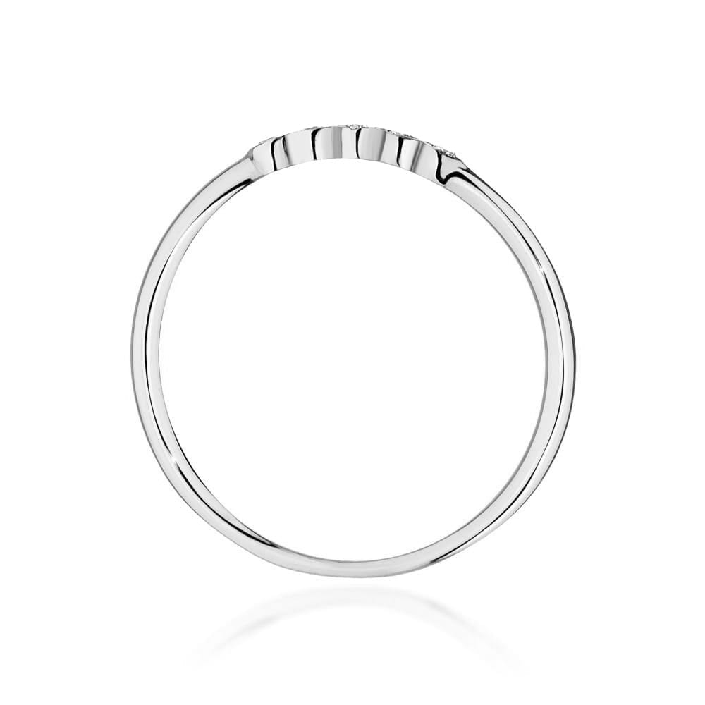 W0638 prsteň s diamantmi, biele zlato Au 585/1000 - 2