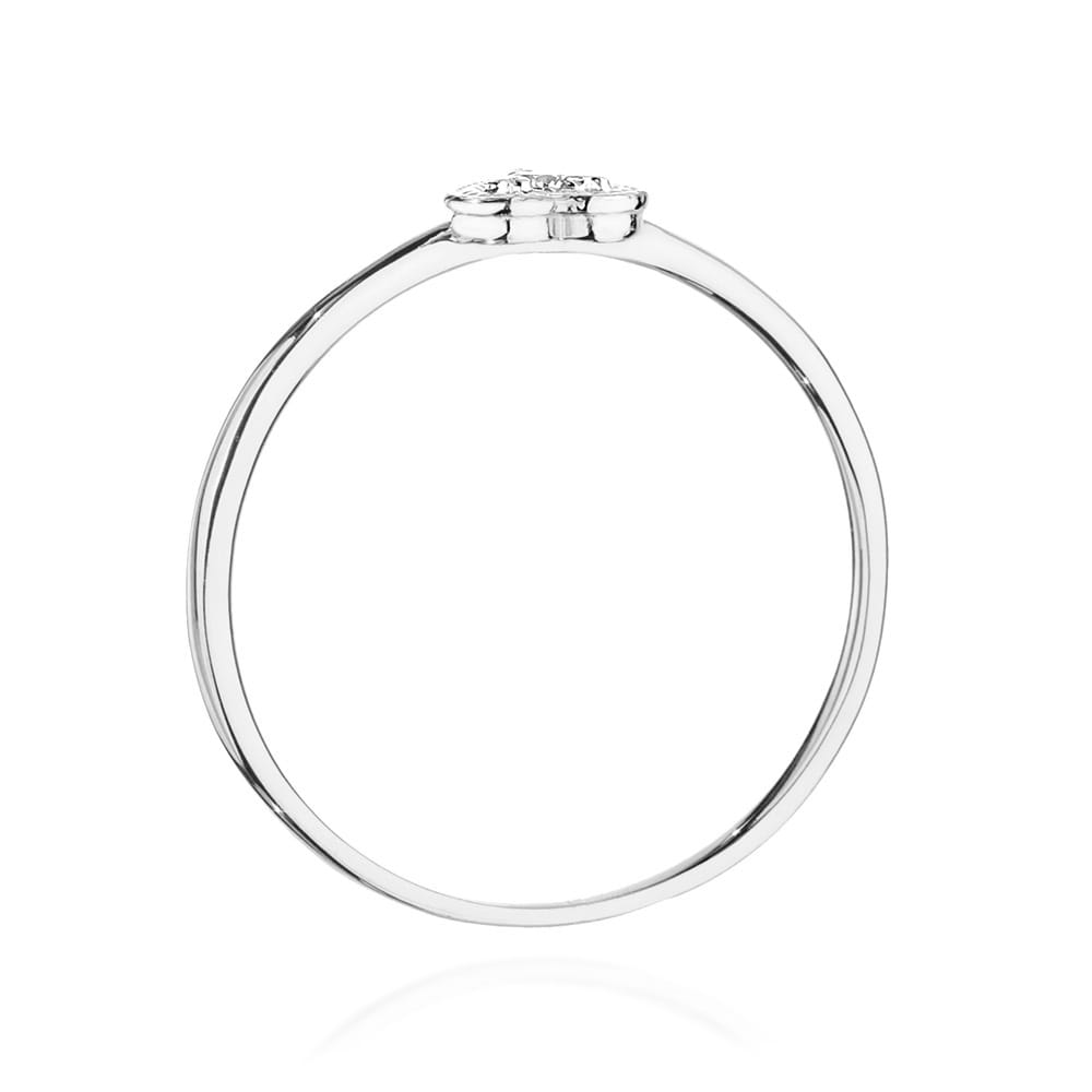 Prsteň W0642 Diamant 0,02ct biele zlato Au 585/1000 - 2