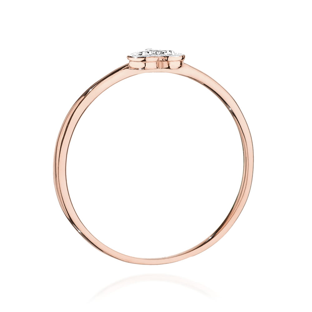 Prsteň W0642 Diamant 0,02ct ružové zlato Au 585/1000 - 2