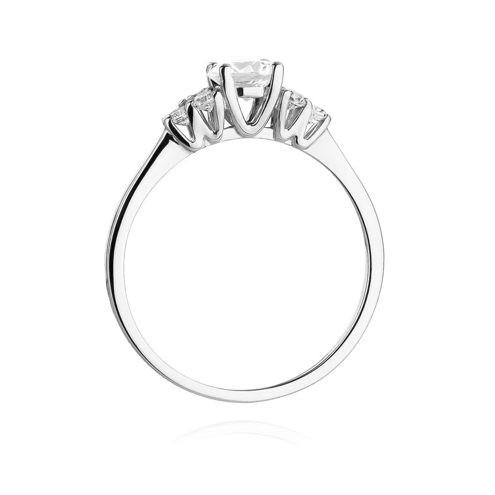 W451 prsteň White Sapphire 0,60ct biele zlato Au 585/1000 - 2