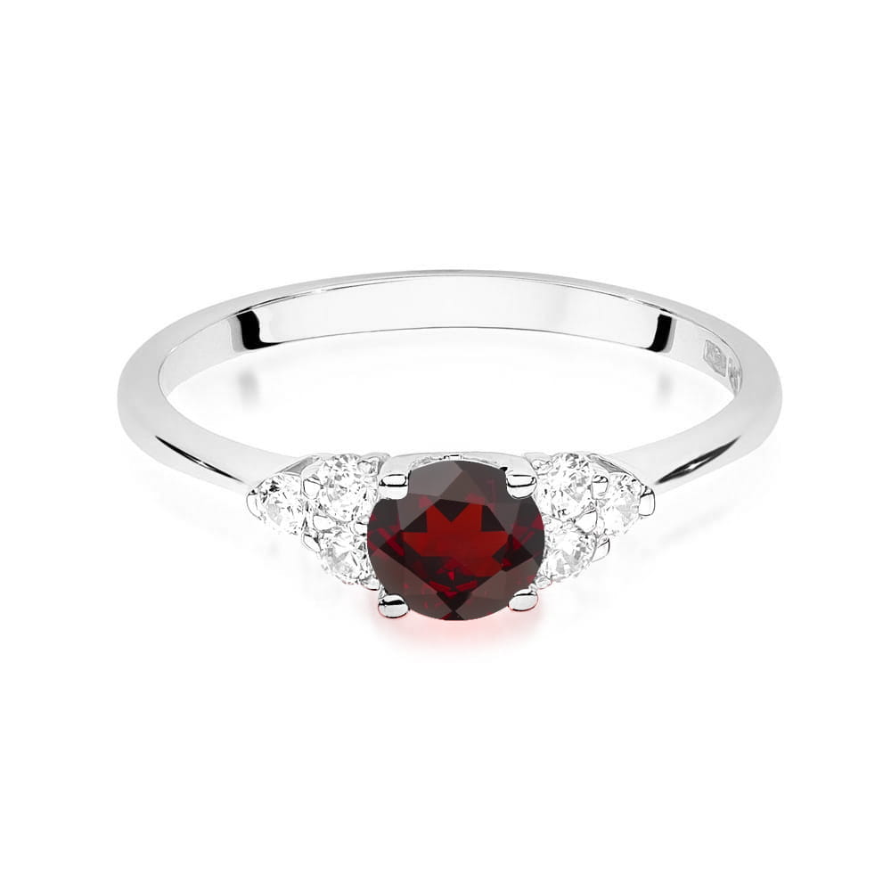 Prsteň W451 Námornícka modrá 0,60ct biele zlato Au 585/1000 - 1