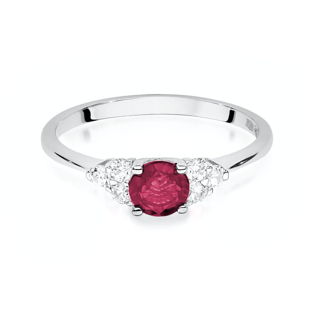 W451 Ruby prsteň 0,60ct biele zlato Au 585/1000 - 1
