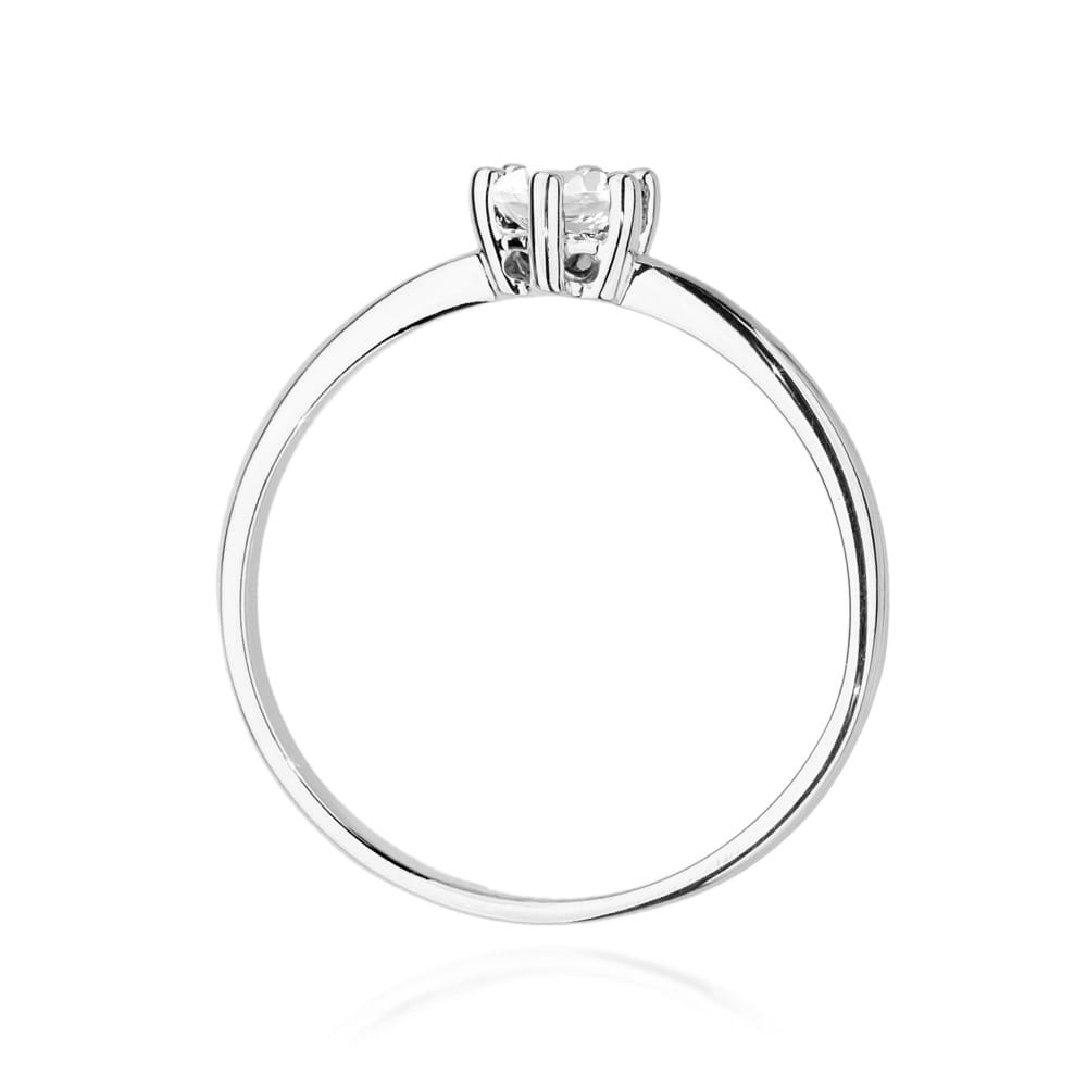 W496 Diamantový prsteň 0,30ct biele zlato Au 585/1000 - 2