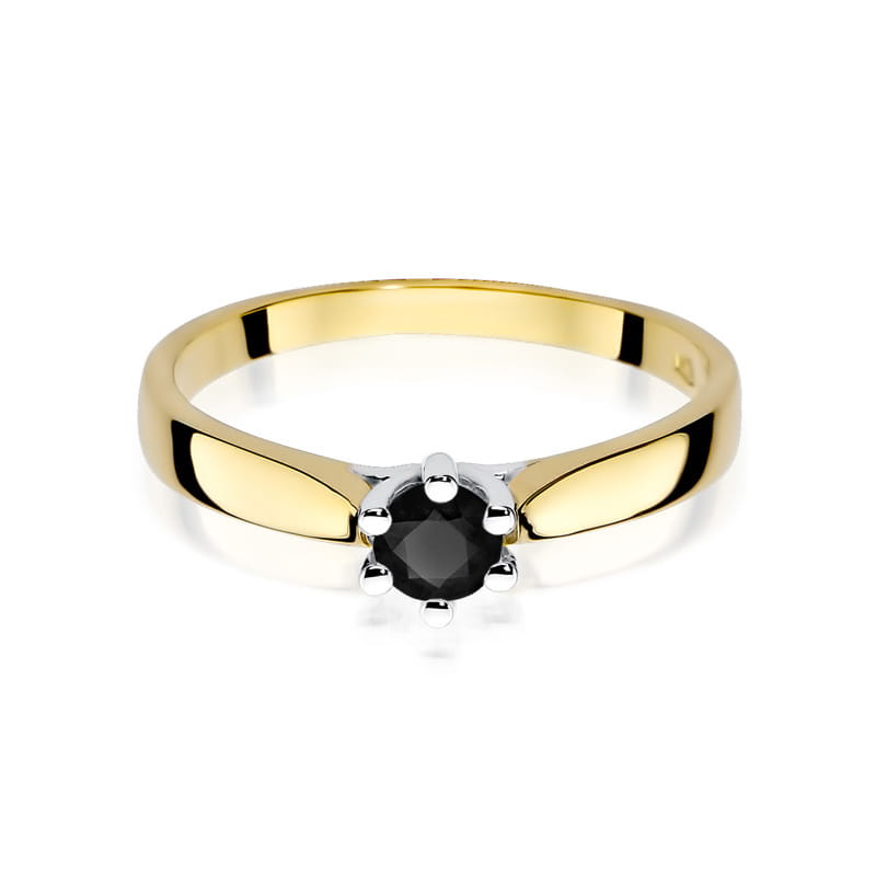 W222B Ring Black Diamond 0,30ct žlté zlato Au 585/1000 - 1