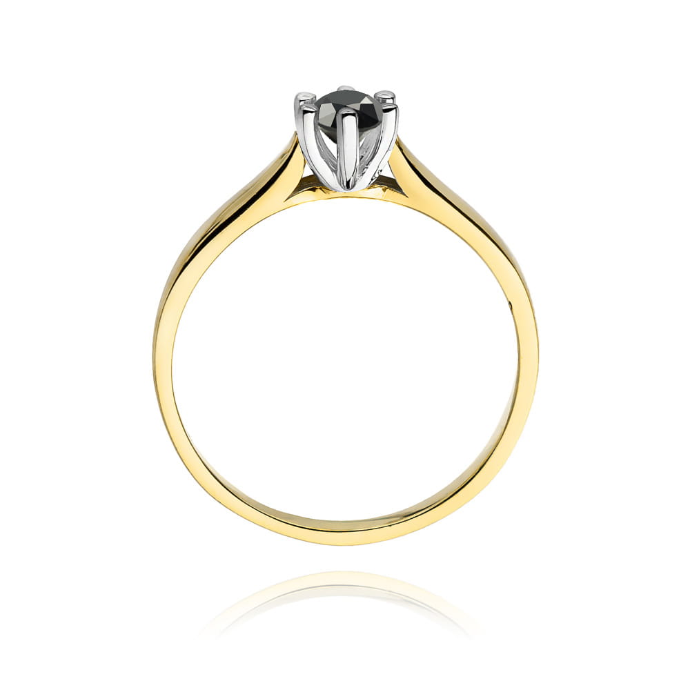 W222B Ring Black Diamond 0,30ct žlté zlato Au 585/1000 - 2