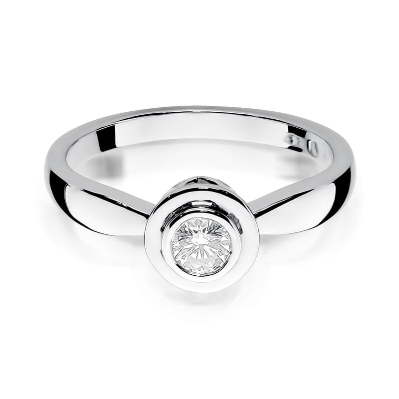 W294 Diamantový prsteň 0,30ct biele zlato Au 585/1000 - 1
