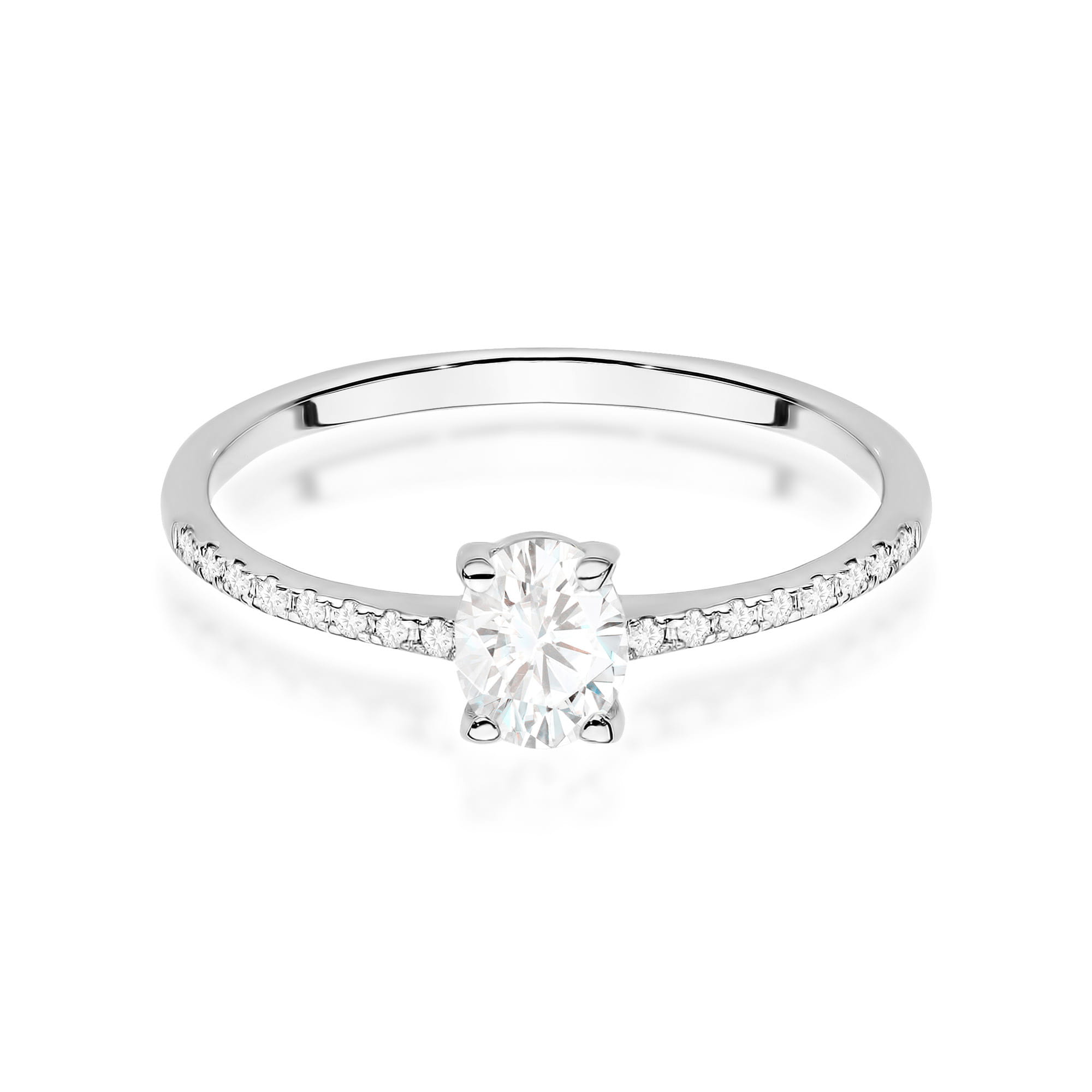 Prsteň W0582 Diamant 0,30ct biele zlato Au 585/1000 - 1