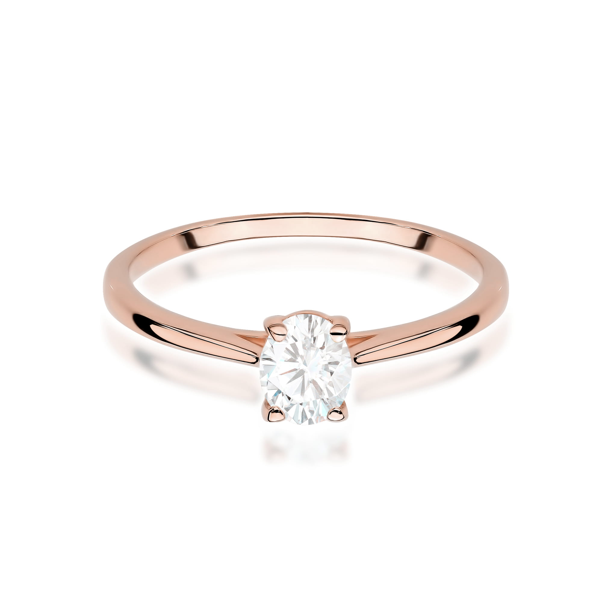 Prsteň W0581 Diamant 0,30ct ružové zlato Au 585/1000 - 1