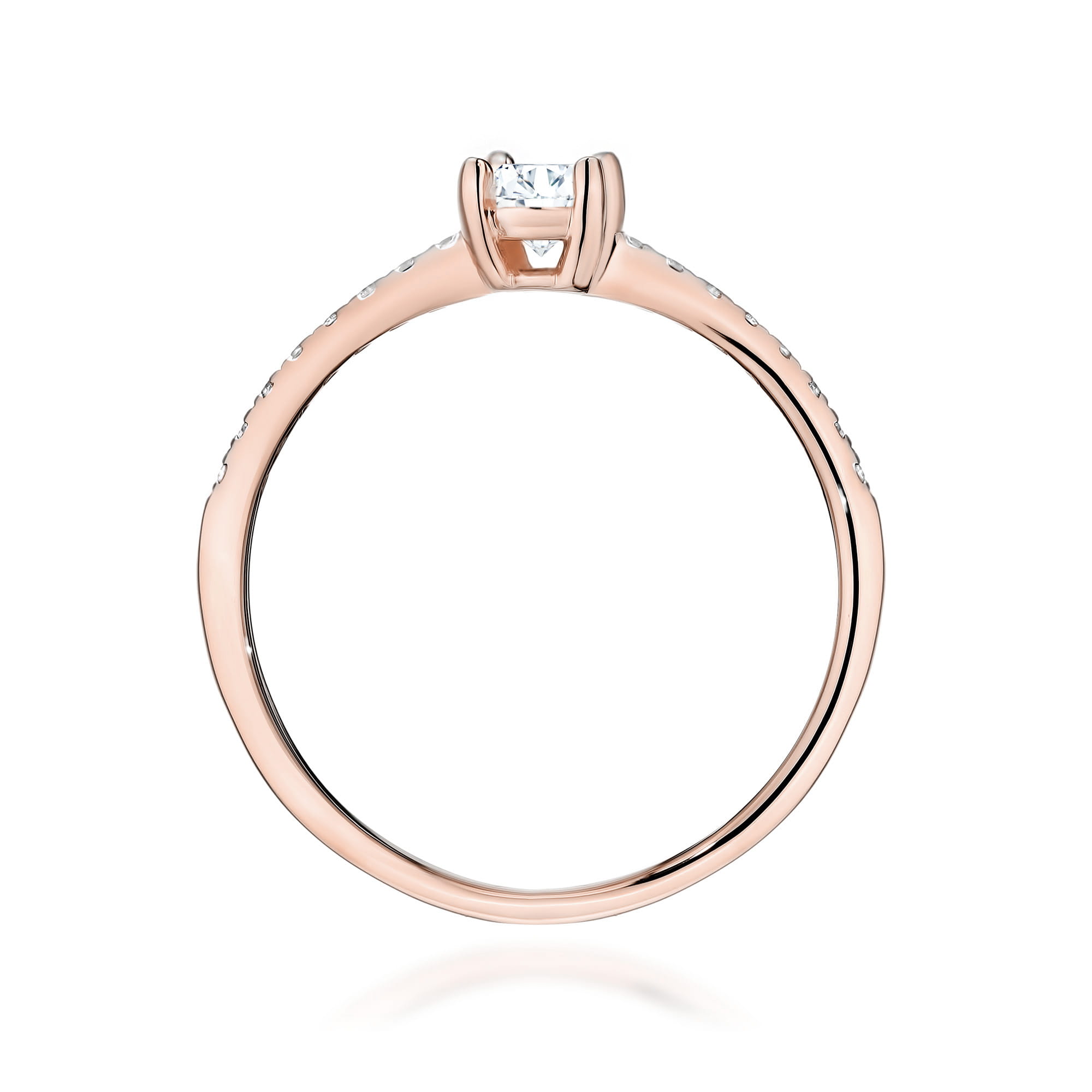 Prsteň W0582 Diamant 0,30ct ružové zlato Au 585/1000 - 2