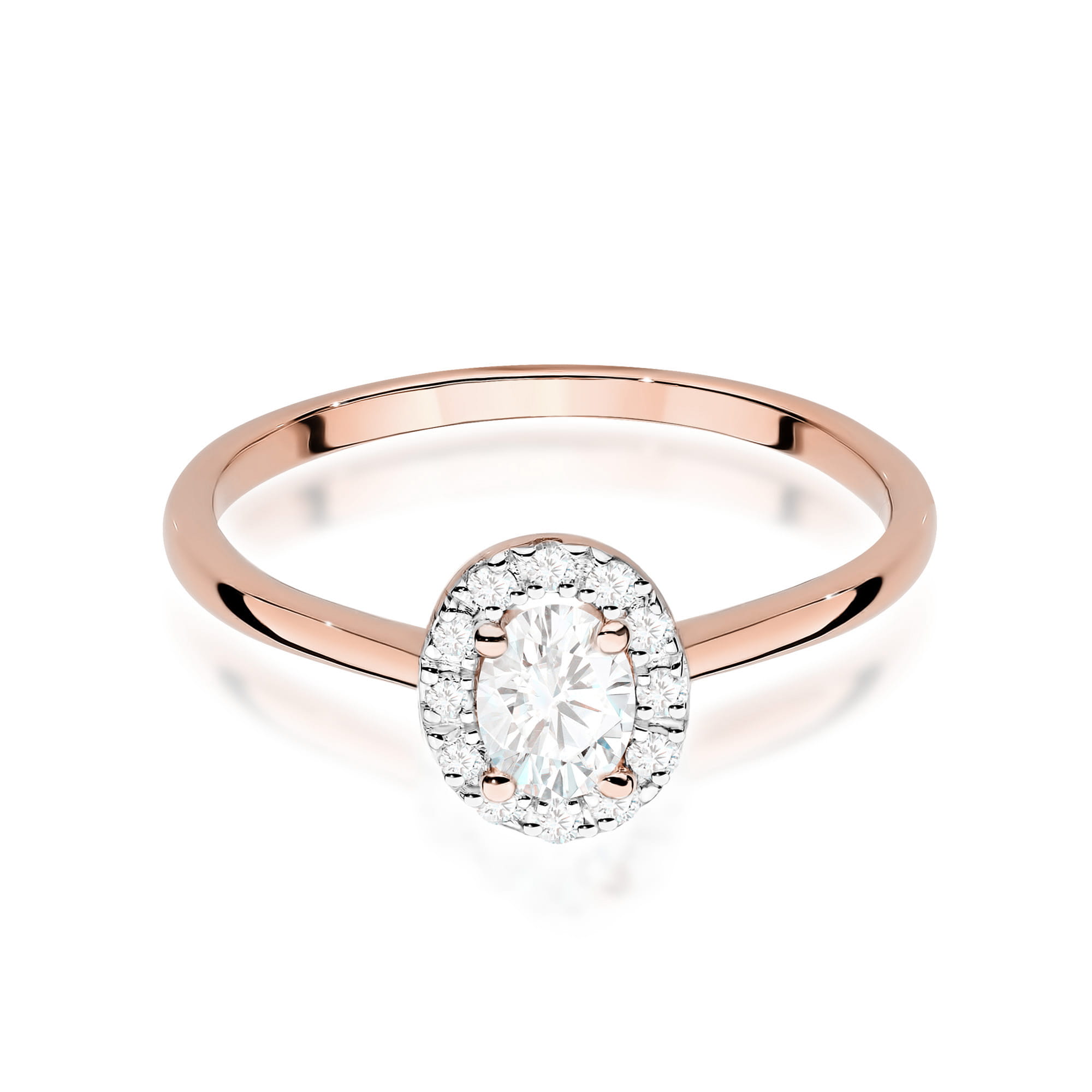 Prsteň W0583 Diamant 0,30ct ružové zlato Au 585/1000 - 1