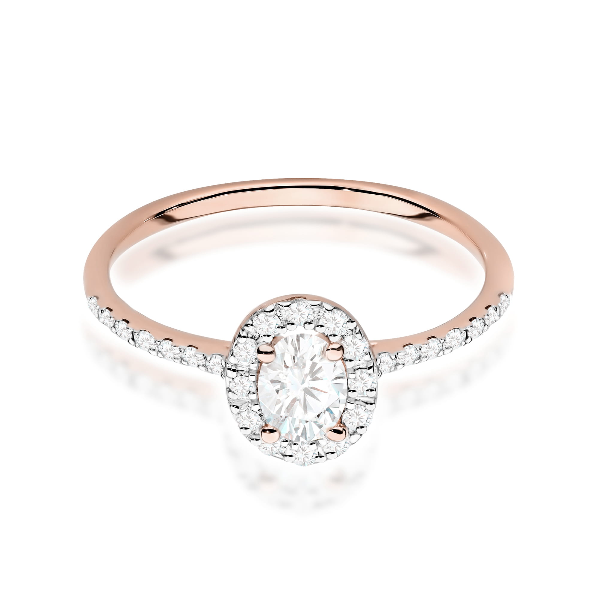 Prsteň W0584 Diamant 0,30ct ružové zlato Au 585/1000 - 1