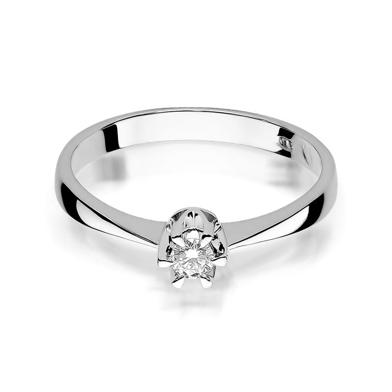 W111 Diamantový prsteň 0,20ct biele zlato Au 585/1000 - 1