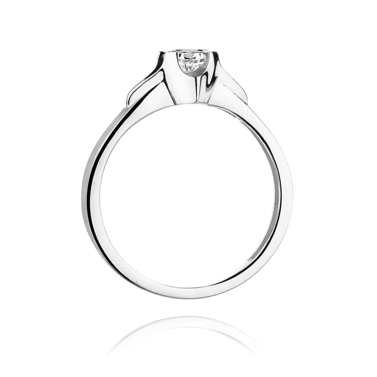 W155 Diamantový prsteň 0,25ct biele zlato Au 585/1000 - 2