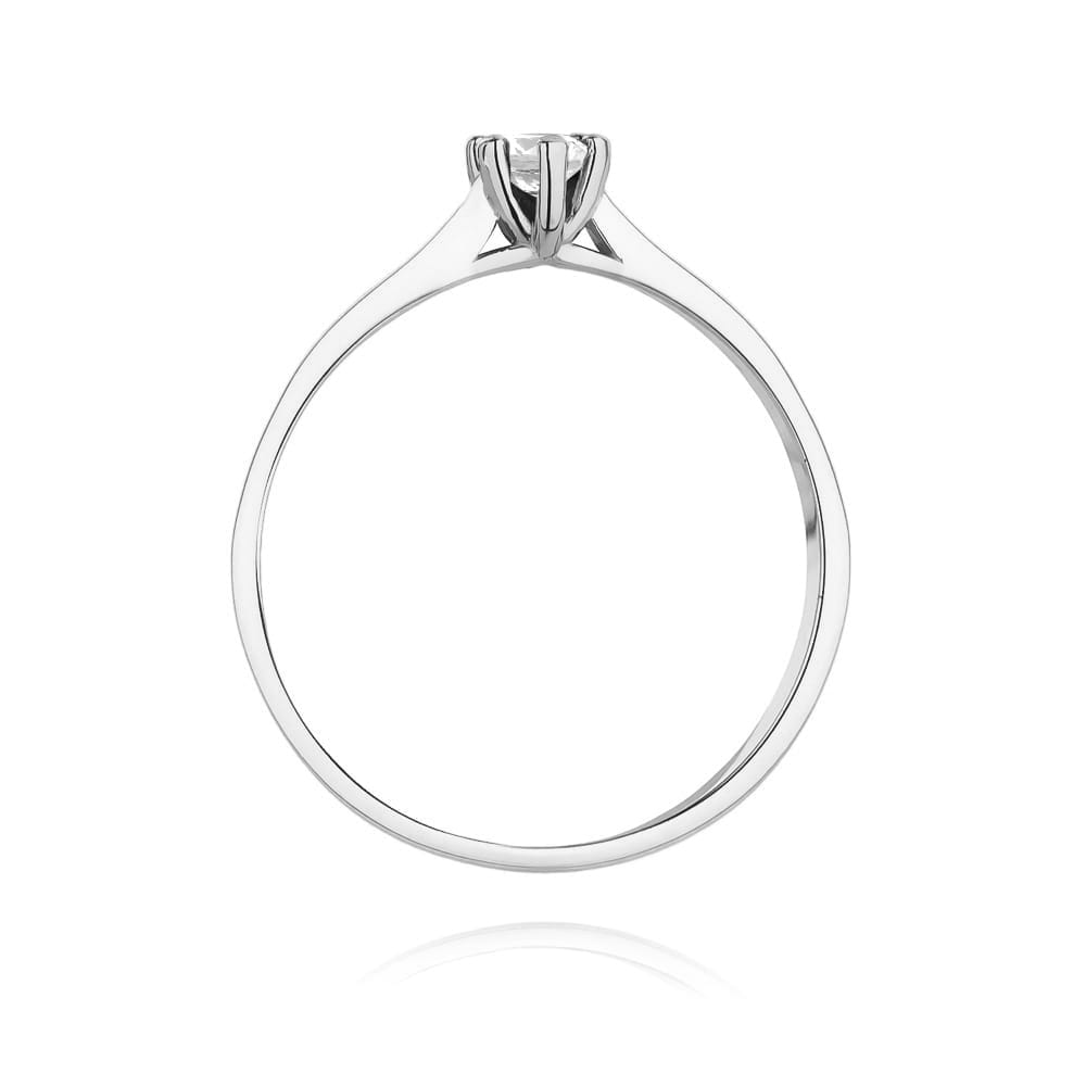 W222 Diamantový prsteň 0.12ct biele zlato Au 585/1000 - 2