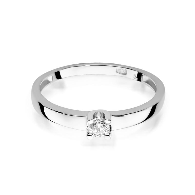 W225 Diamantový prsteň 0,12ct biele zlato Au 585/1000 - 1
