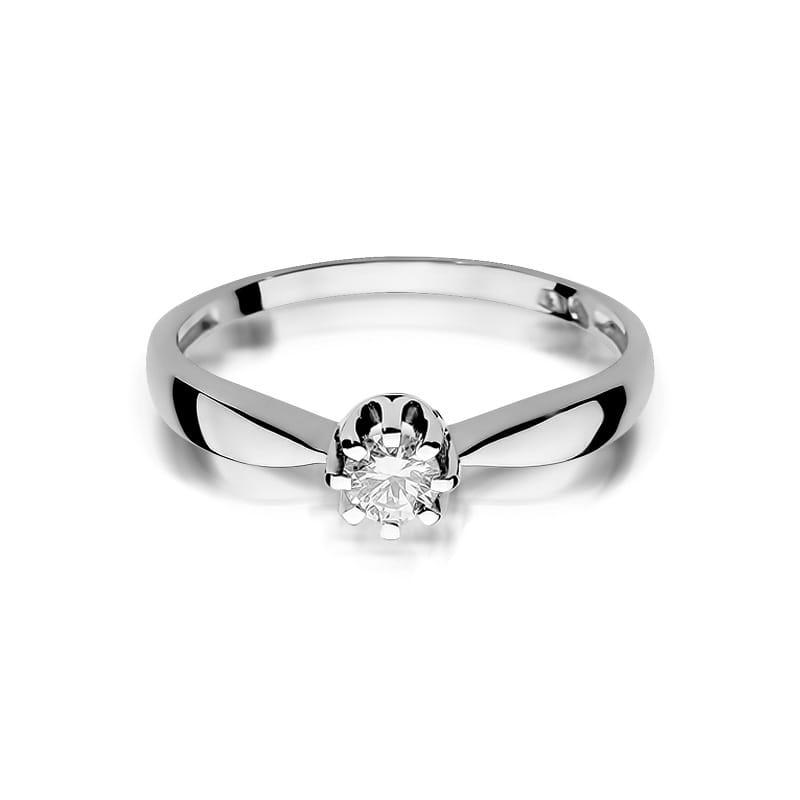 W228 Diamantový prsteň 0,20ct biele zlato Au 585/1000 - 1