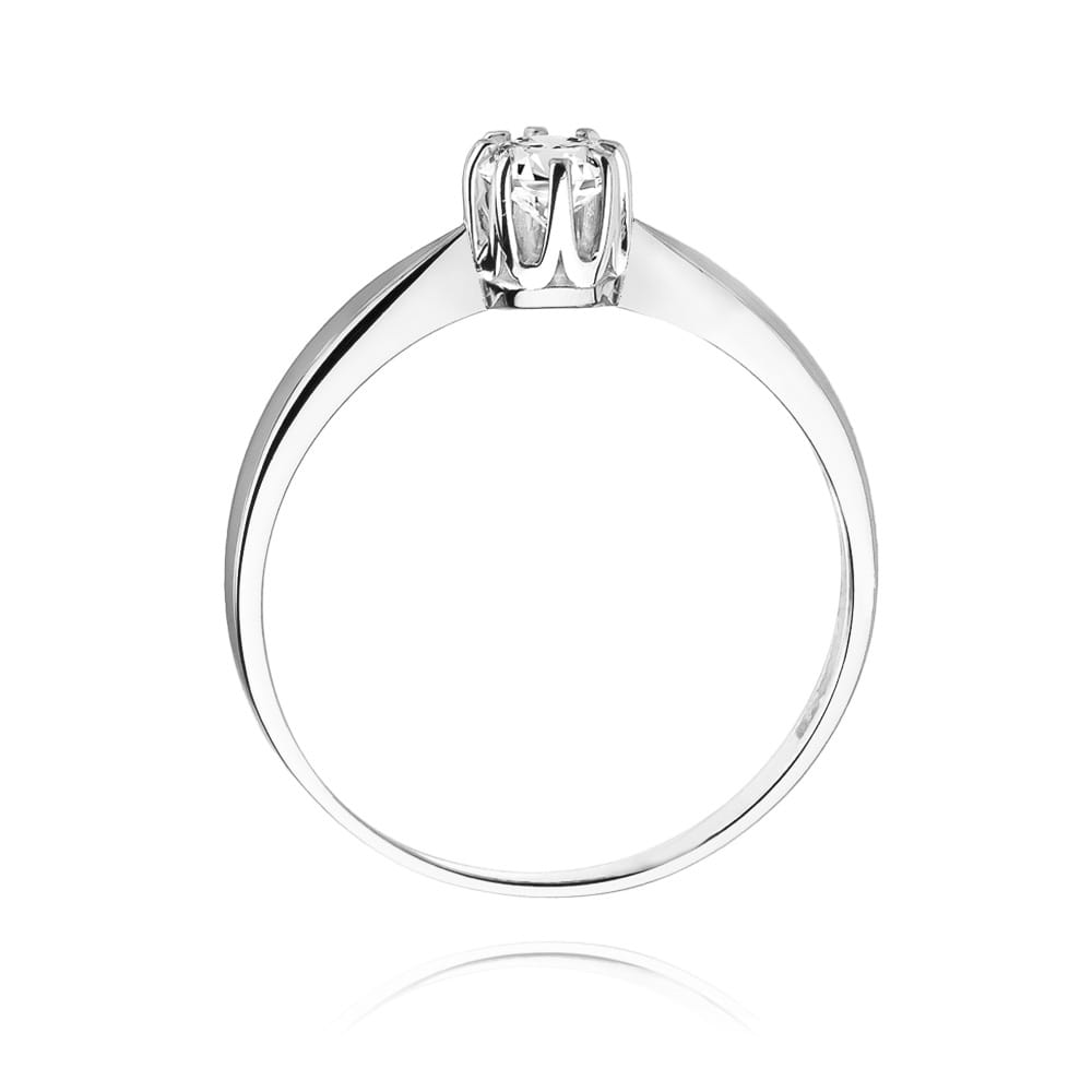 W228 Diamantový prsteň 0,20ct biele zlato Au 585/1000 - 2