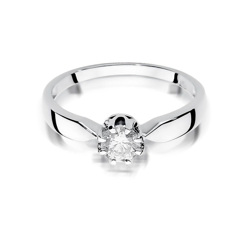 W228 Diamantový prsteň 0,50ct biele zlato Au 585/1000 - 1