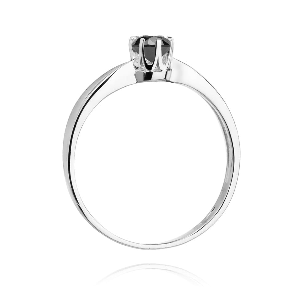 W228 Prsteň Black Diamond 0,30ct biele zlato Au 585/1000 - 2