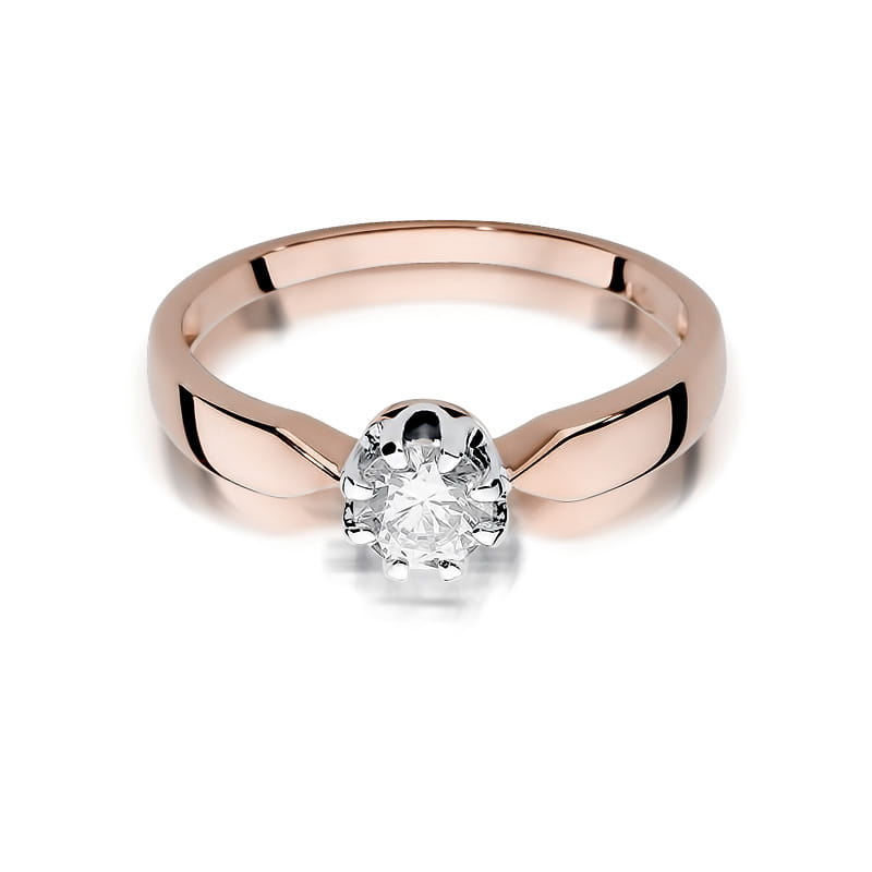 W228 Diamantový prsteň 0,50ct ružové zlato Au 585/1000 - 1
