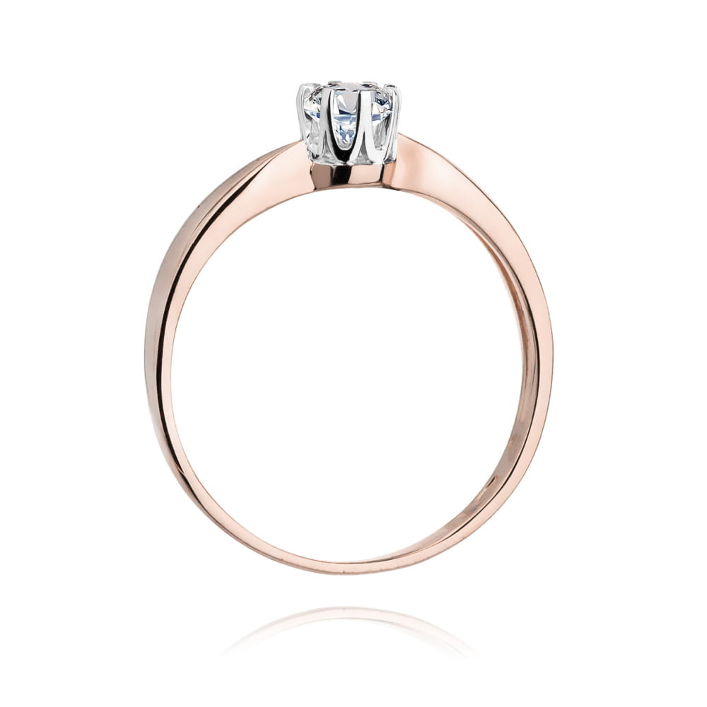 W228 Diamantový prsteň 0,50ct ružové zlato Au 585/1000 - 2