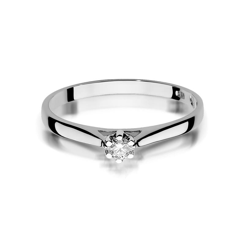 W311 Diamantový prsteň 0,10ct biele zlato Au 585/1000 - 1
