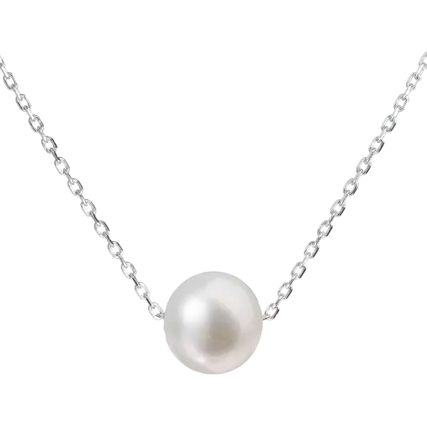 Perlový náhrdelník z pravých riečnych perál biely 22014.1 PAVONA