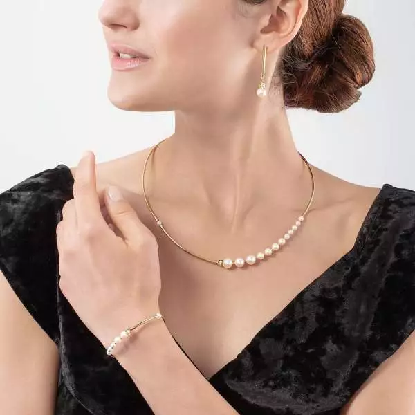 COEUR DE LION dámsky náhrdelník Asymmetry Freshwater Pearls & stainless steel white-gold 1102101416 - 2