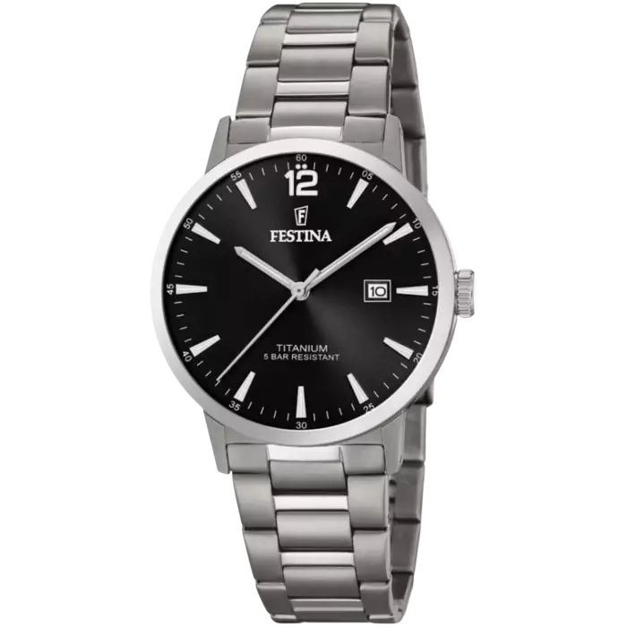 Klasické pánske náramkové hodinky FESTINA 20435/3 TITANIUM DATE