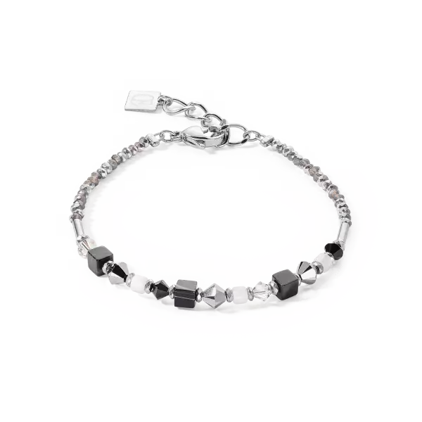COEUR DE LION náramok Princess Shape Mix bracelet black-white 4239301314