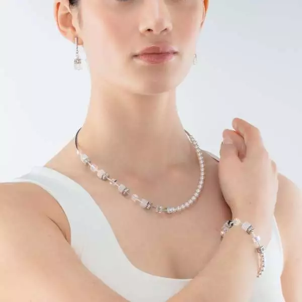 COEUR DE LION dámsky náhrdelník GeoCUBE® Precious Fusion Pearls necklace white 5086101400 - 2
