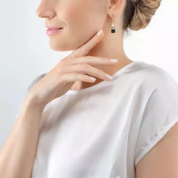 COEUR DE LION dámske náušnice Precious Fusion Pearls earrings black-gold 5086211316 - 2