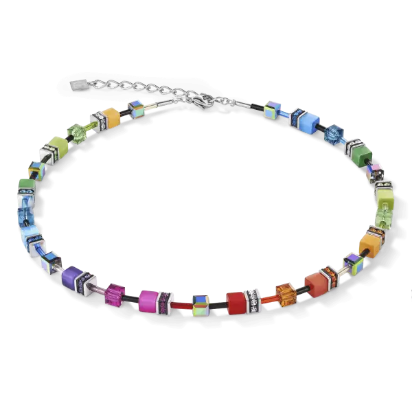 COEUR DE LION dámsky náhrdelník GeoCUBE® multicolour rainbow 2838101520