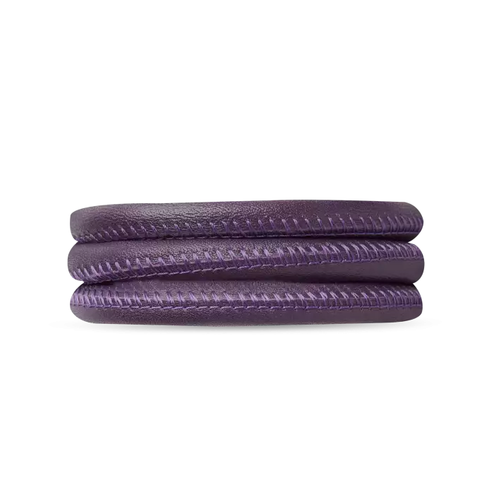 Fialový Kožený navinovací náramok Christina 6mm Purple