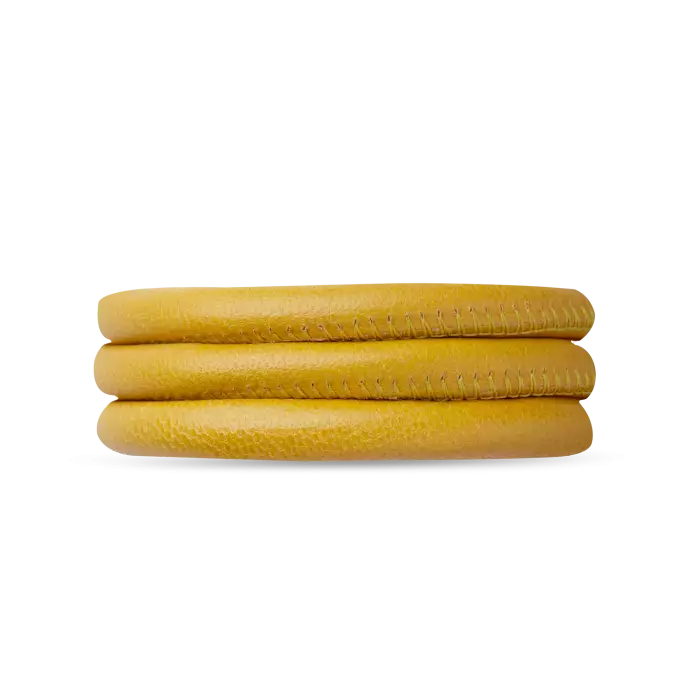 Žltý kožený navinovací náramok Christina 6mm Yellow