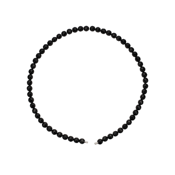 Korálkový náhrdelník Christina Connection Faceted Onyx