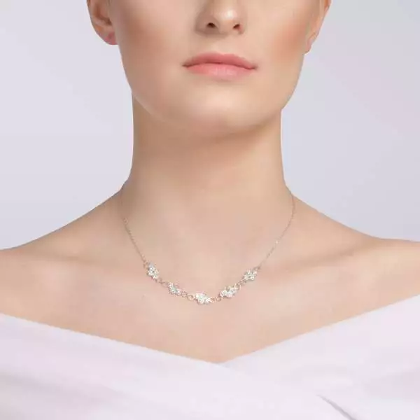Jemný strieborný náhrdelník Preciosa Lumina 530000 - 2