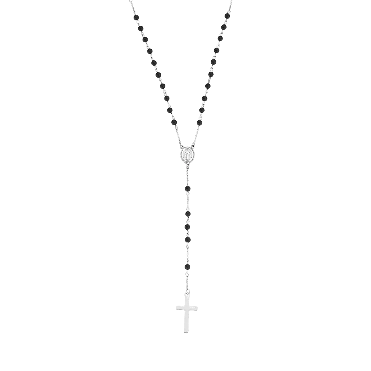 Ružencový náhrdelník s krížok AMEN ACCL113