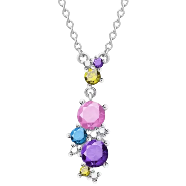 Strieborný náhrdelník Flower PRECIOSA 523870