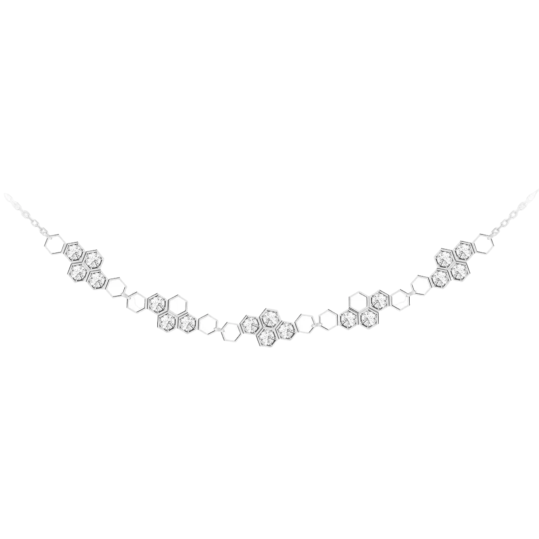 Jemný strieborný náhrdelník Preciosa Lumina 530000