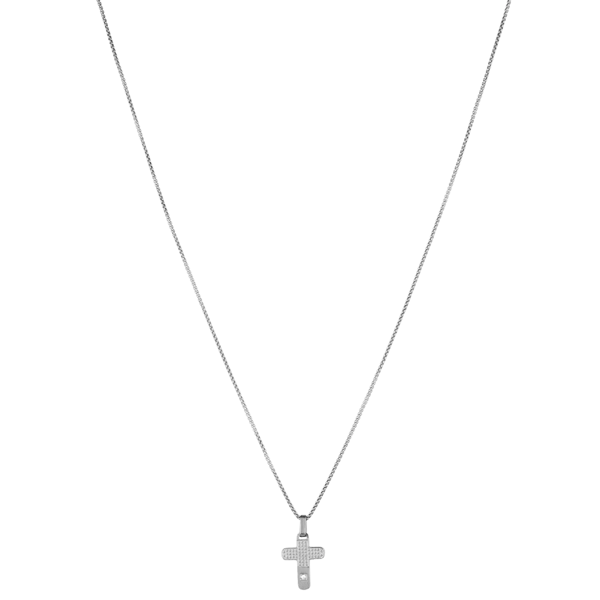 Oceľový náhrdelník s krížikom LIU.JO MLJ335