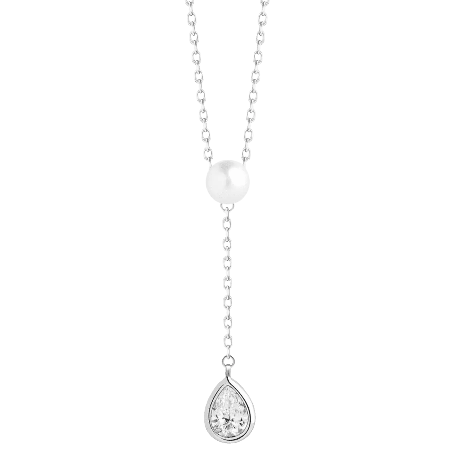Strieborný náhrdelník Pure Pearl s pravou riečnou perlou Preciosa 5336 00