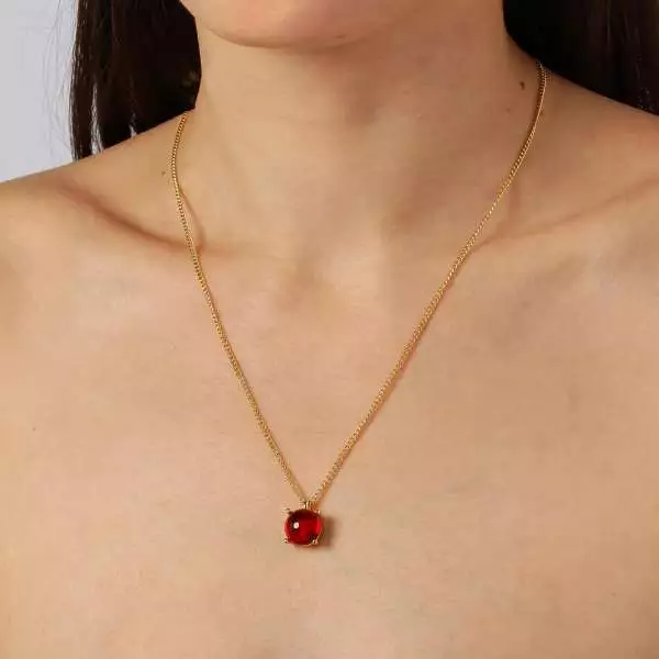DYRBERG/KERN náhrdelník Sanna SG Red - 2