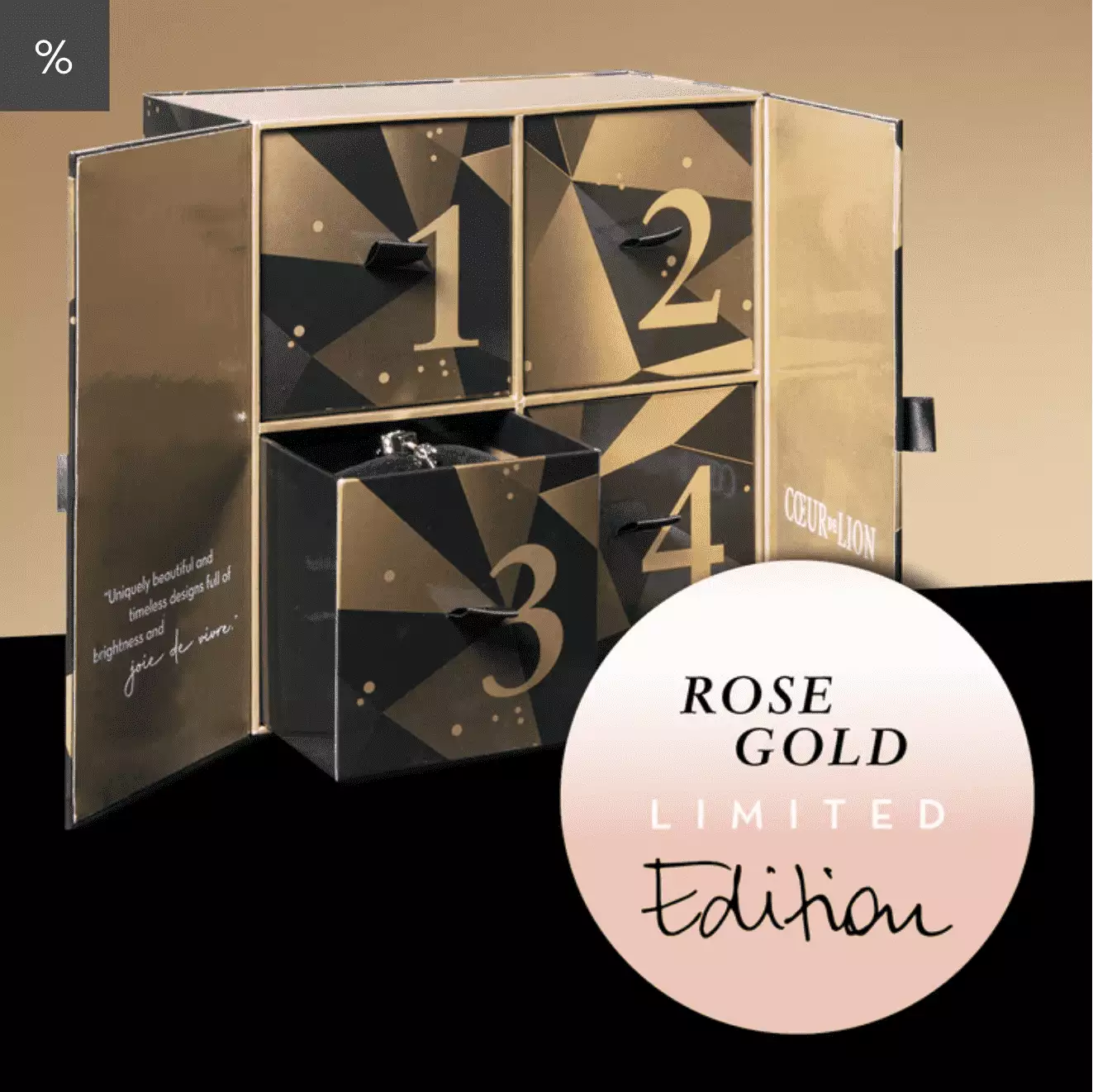 Šperkový set COEUR DE LION Advent Rose & Gold