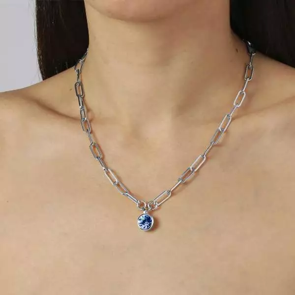 DYRBERG/KERN náhrdelník LISANNA SS LIGHT BLUE 420061 - 2