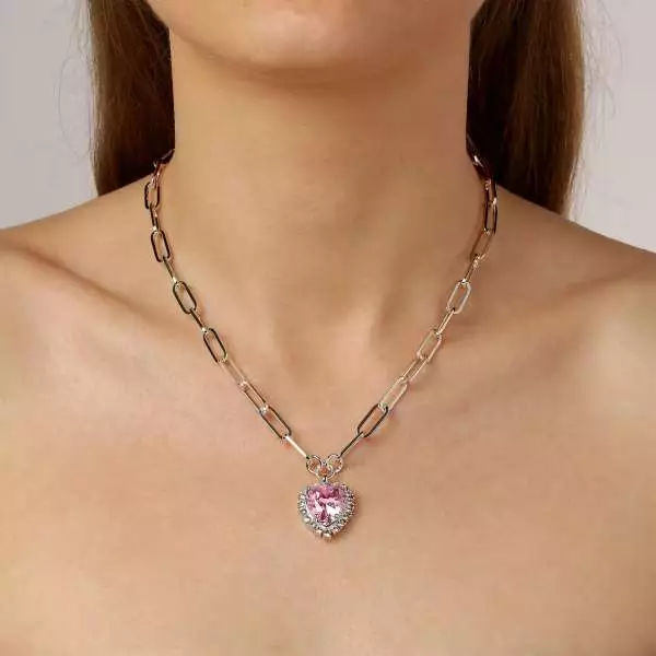 DYRBERG/KERN náhrdelník SIMONA SS LIGHT ROSE 420059 - 2