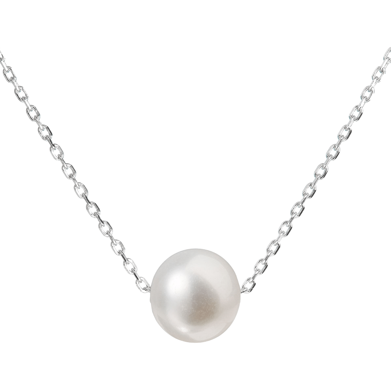 Perlový náhrdelník z pravých riečnych perál biely 22014.1 PAVONA 2